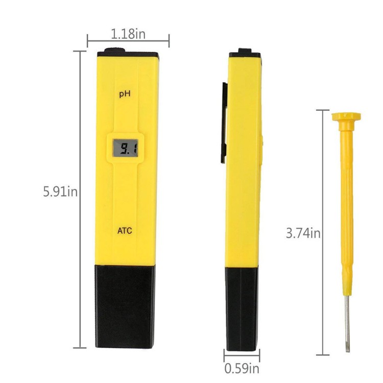 Bút đo nồng độ PH, máy đo độ PH của nước, thiết bị đo dung dịch trồng rau thủy canh, nước sạch, nước bể cá.