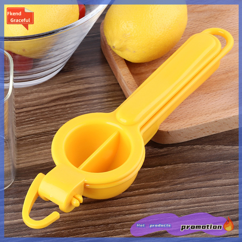 Fkend 1Pc Plastic Lemon Clip Kitchen Thickening Manual Fruit Juicer Mini Squeezer