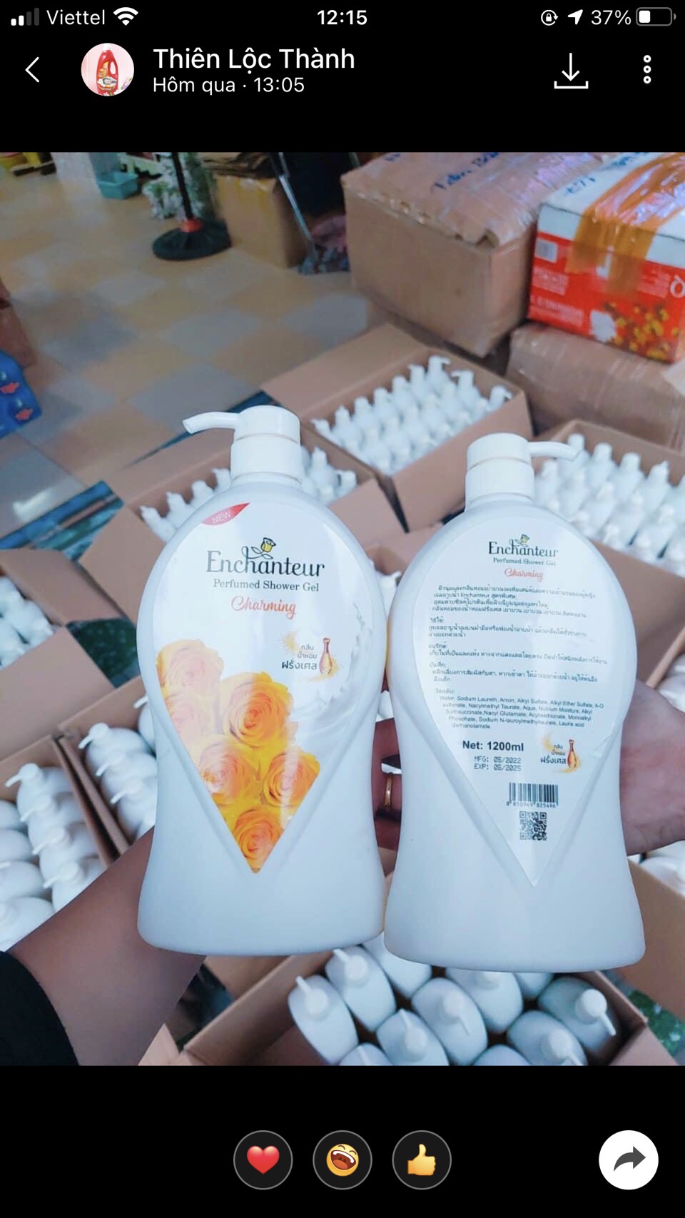 Sữa Tắm Enchanter Thái Lan 1200 ML