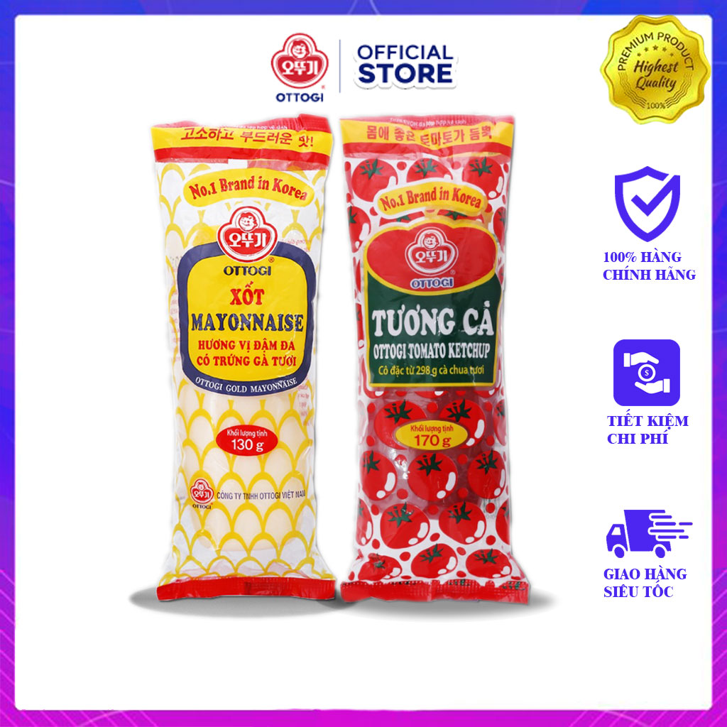 [Combo] Sốt Tương Cà 170g & Mayonnaise 130g Otoki