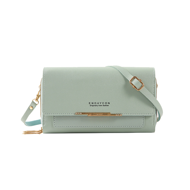 2022 Women's Wallet Korean Version Large Capacity Multifunctional Shoulder Bag Mid length Handheld Bag Zero Wallet Zongsheng