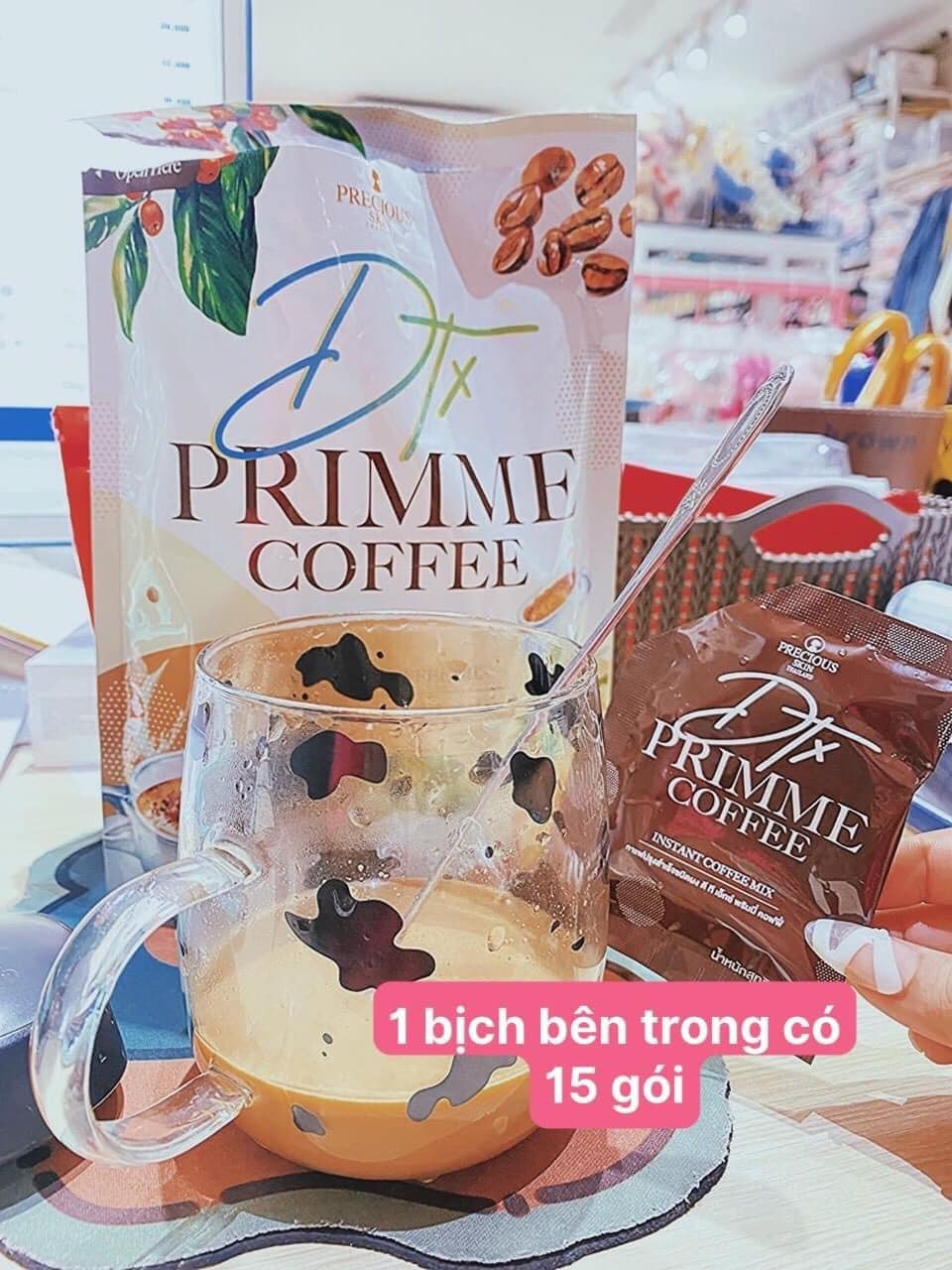 Cà phê giữ dáng đẹp da DTX Primme Coffee Thái Lan