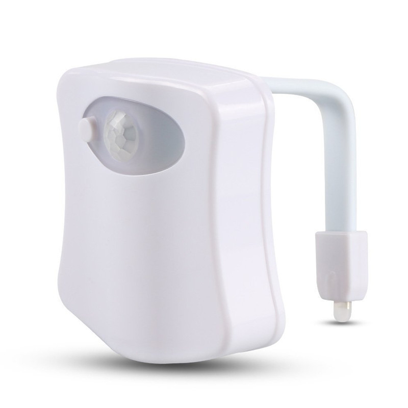 KAIMEIDI LED human body sensor night light human body toilet hanging atmosphere light 8 colors 16 colors toilet sensor light toilet lid light