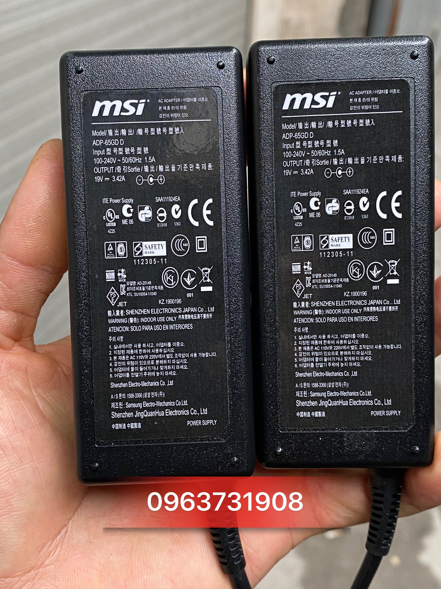 Cục sạc Laptop MSI Modern 15 A5M 19V 3.42A