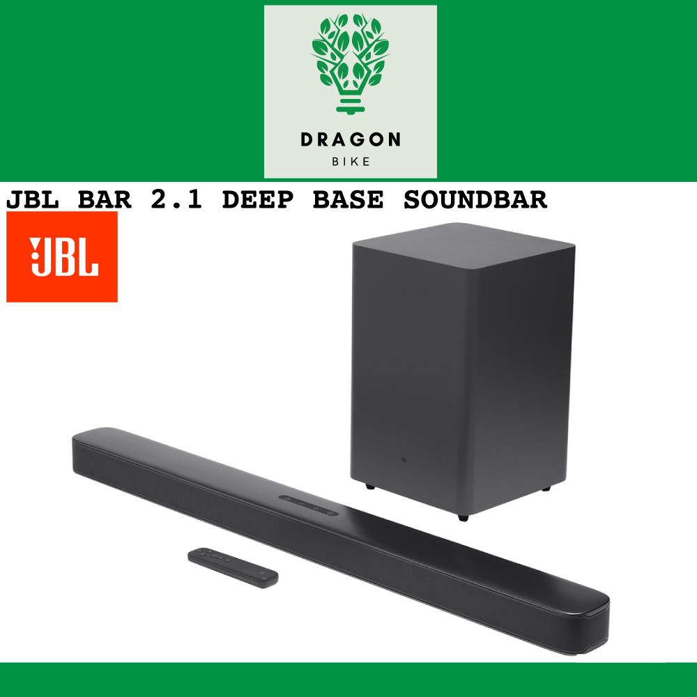 JBL Bar 2.1 Deep Bass Soundbar Bluetooth 4.2 Wireless with JBL Surround