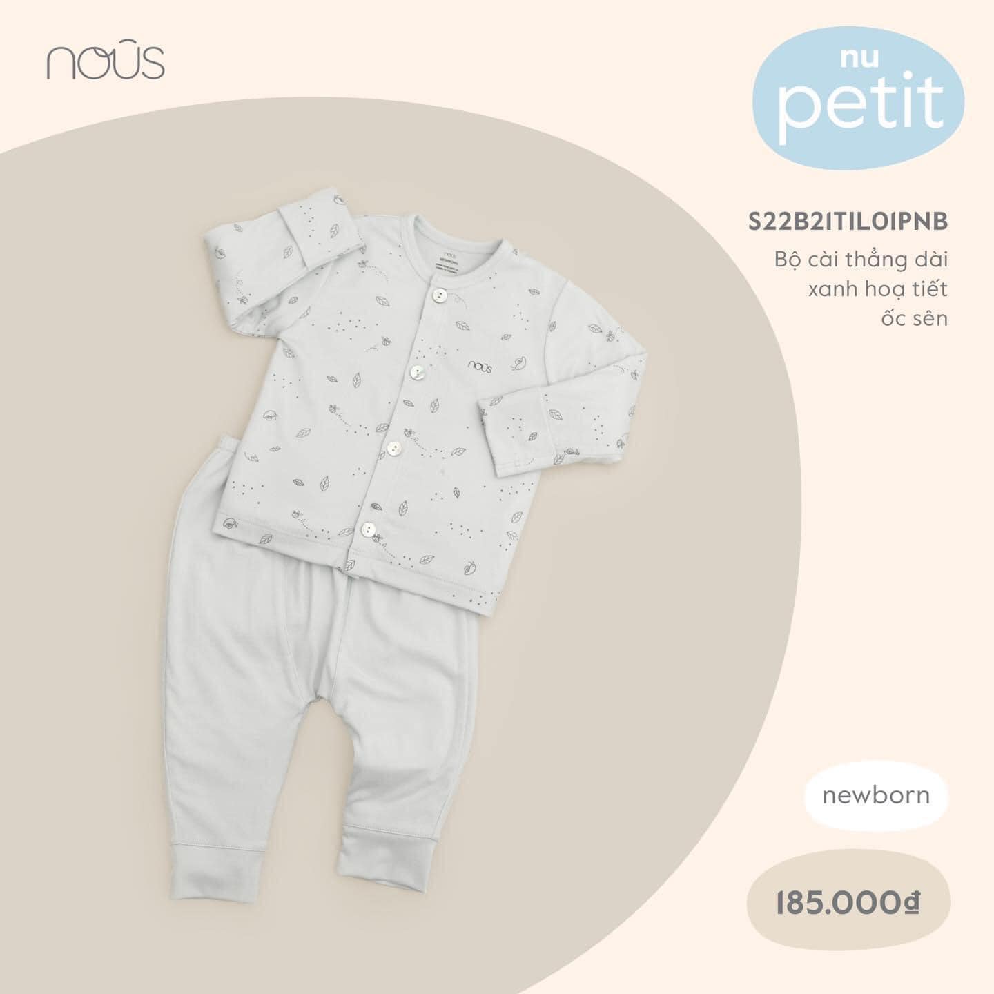 BỘ NOUS PETIT CÚC THẲNG NEWBORN