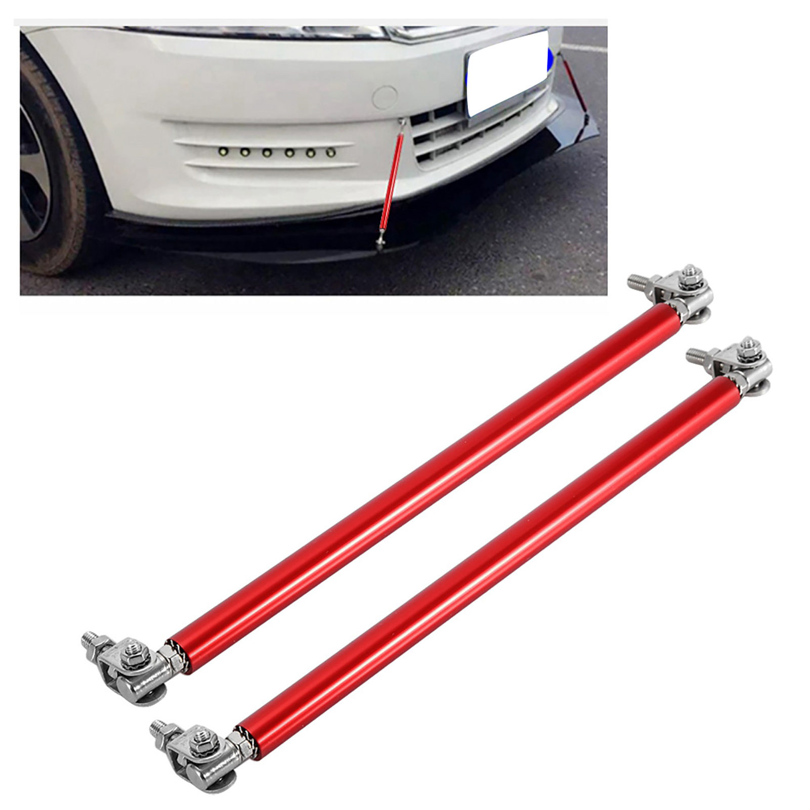 Bumper Lip Strut Bumper Lip Bar Front Bumper Bumper Support Bar Support Bars 20cm Lip Splitter for Car