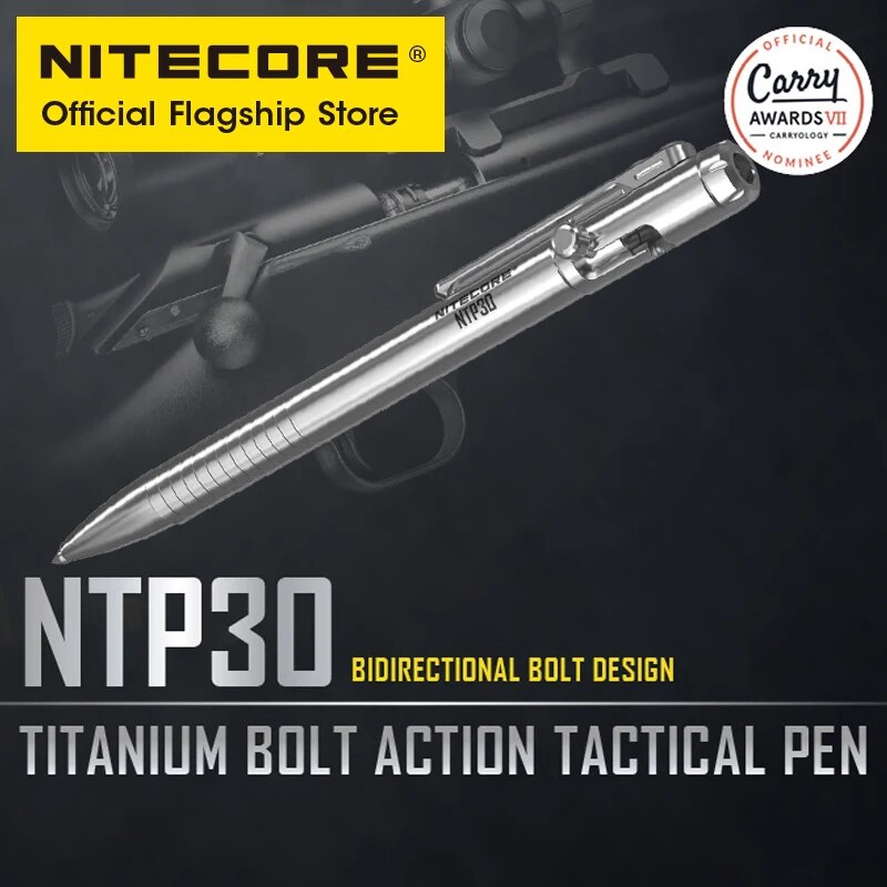 NITECORE NTP30 Titanium Alloy Tactical Pen Self Defense Personal