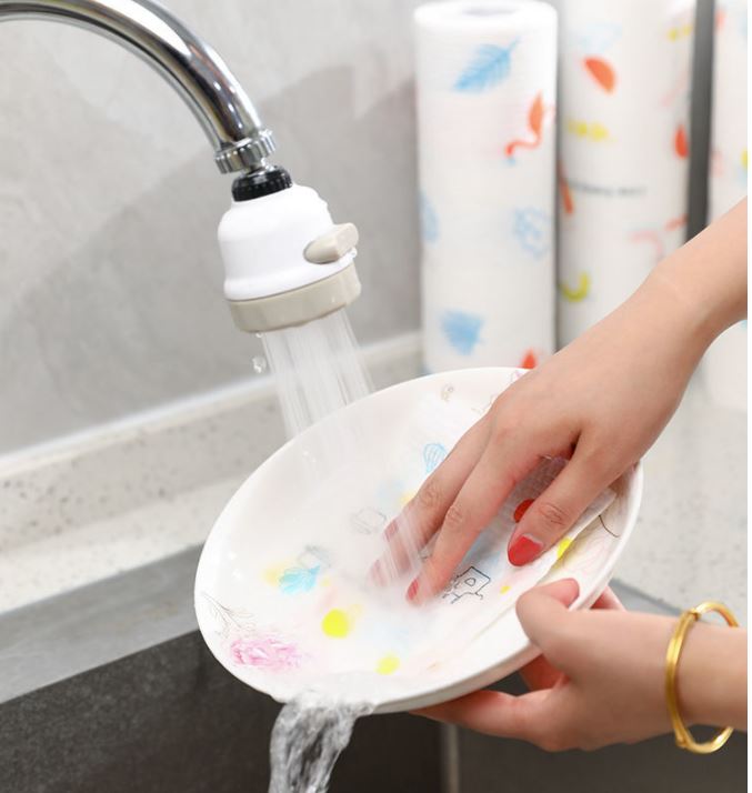 Oil absorbing paper roll-multifunctional kitchen dishcloth-super long reusable washable