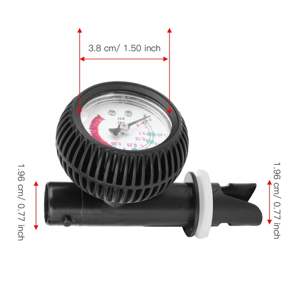 Monitoring 0~5 PSI Air Pump Pressure Gauge 1.5 Meter Dial PVC Material ...