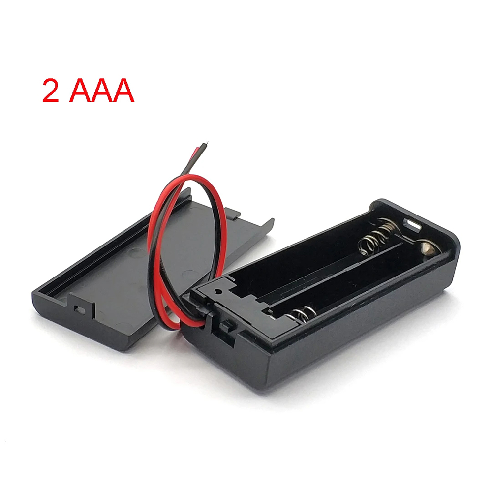 Aaa Holder Aaa Box With Wires And Switch Cover 2/3/4 Slots Aaa Diy ...