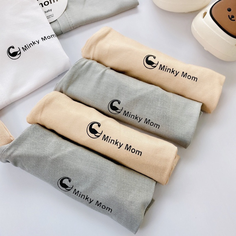Bộ sơ sinh ngắn tay thun lạnh Minkymom