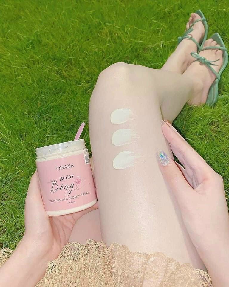 Kem body Bông trắng da dưỡng ẩm 250gr (TẶNG KÉM MUỖNG)