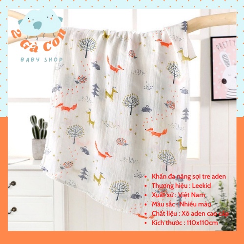 Khăn tắm/khăn quấn bé Smulin cuộn 2lớp 120cm
