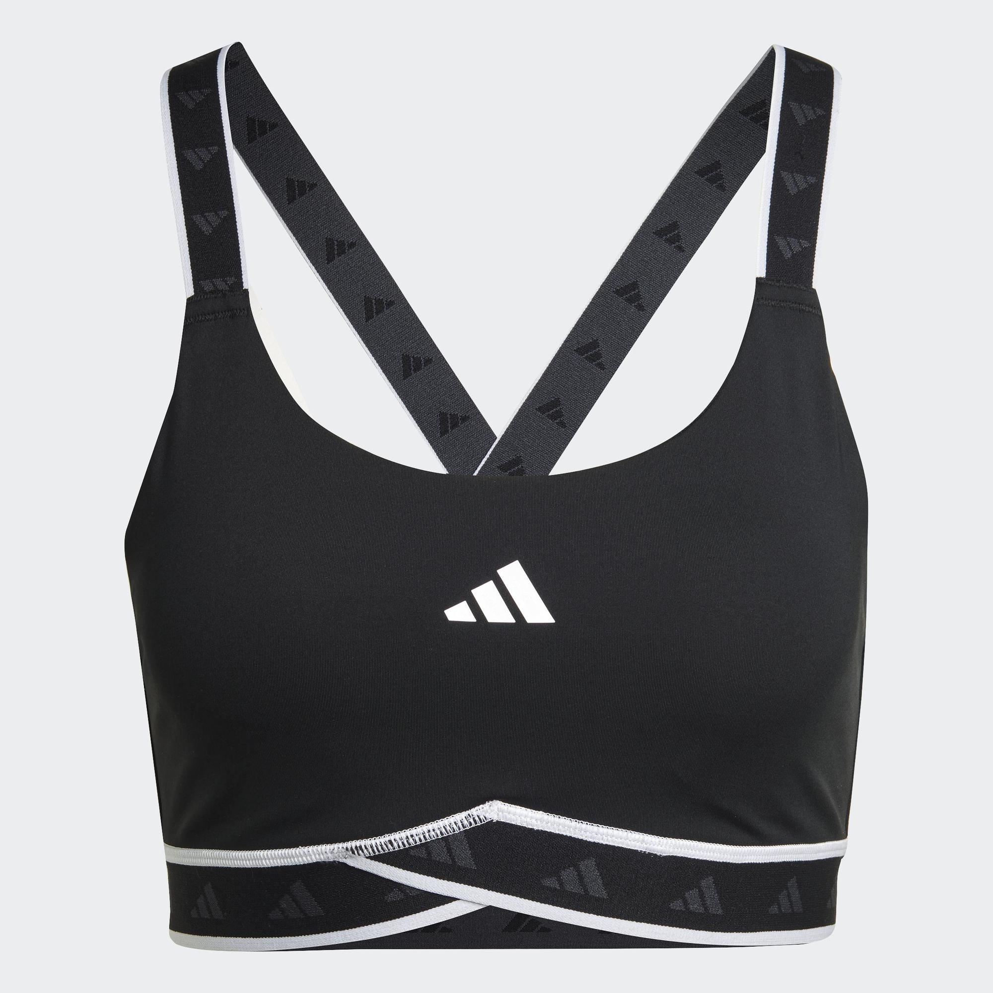 Adidas Tập luyện Áo Bra Tập Luyện Medium Support Techfit Powerimpact Nữ Đen HN7248