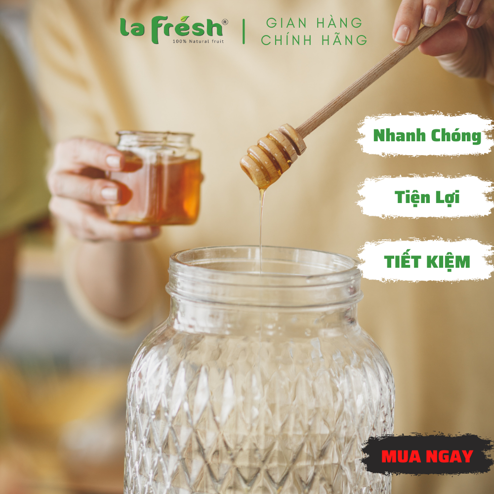 Mật Ong 100% Nguyên Chất Lafresh Đà Lạt Can 2L