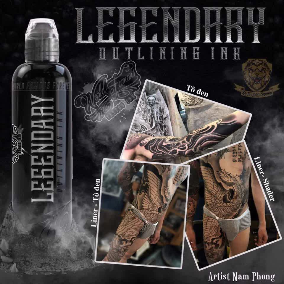 Mực đen xăm tattoo Legendary Black