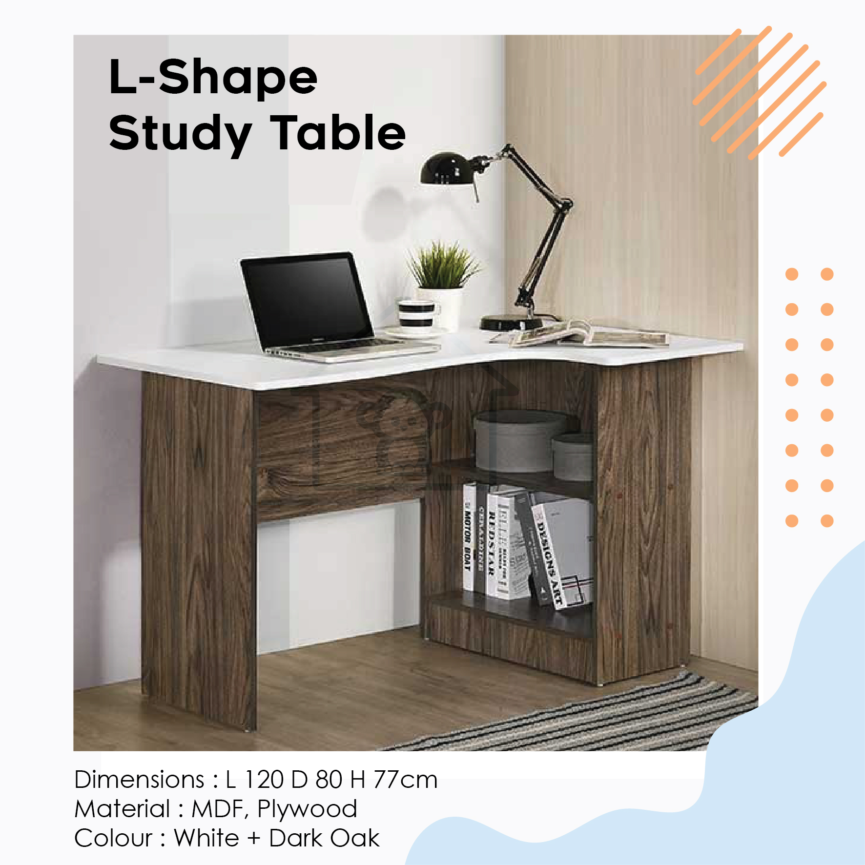 L-Shape Study Table / Writing Desk/Writing Table/Study Desk/Study Table/L  Shape Table/Working Desk | Lazada Singapore