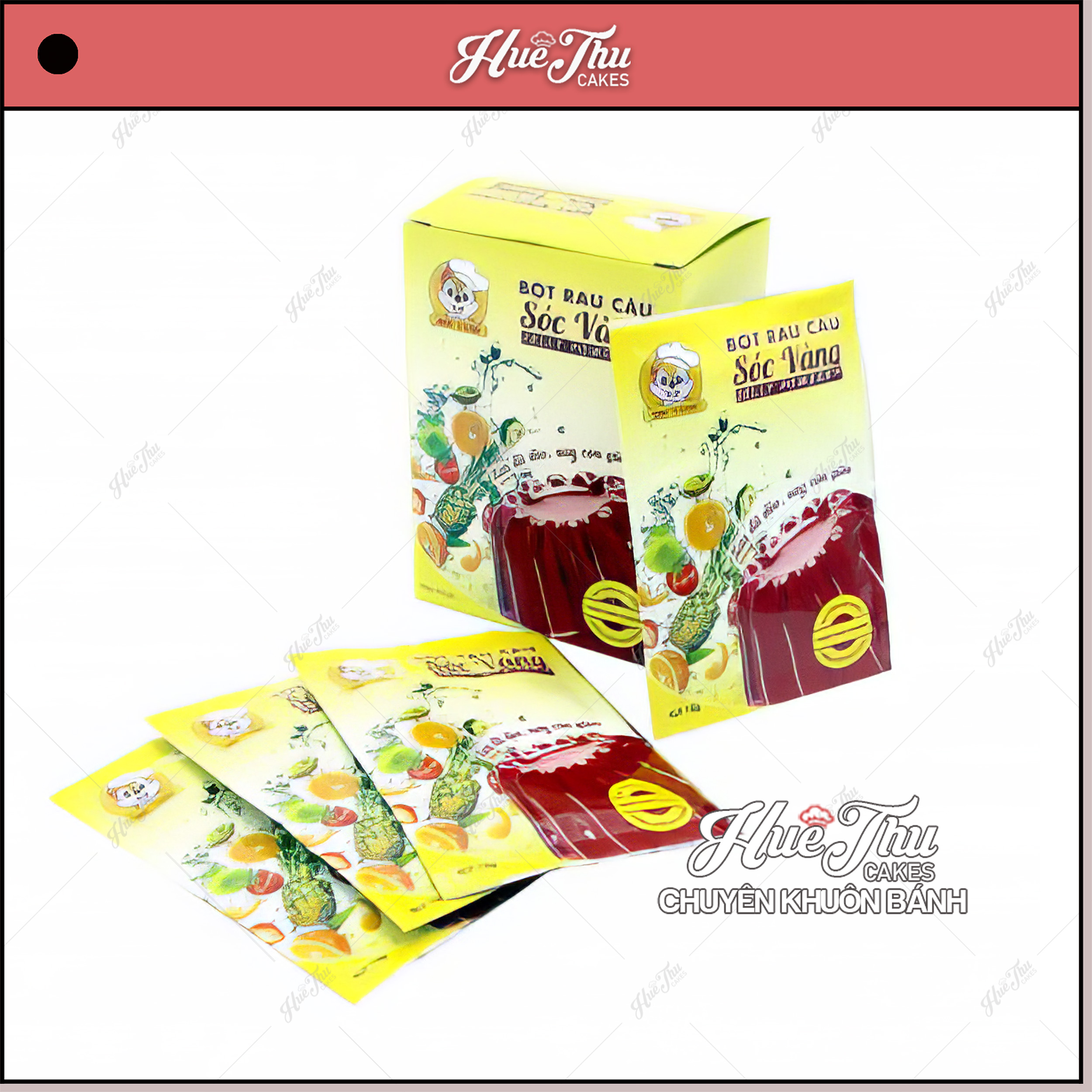 Bột rau câu Sóc Vàng gói 12g