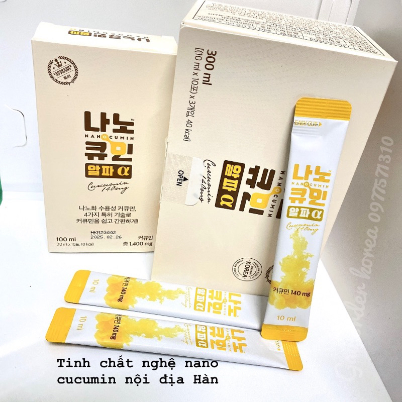 Tinh chất nghệ nano curcumin nội địa Hàn quốc 30 gói