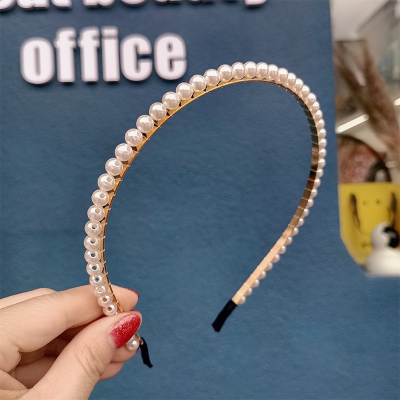 Băng đô bờm cài tóc đính đá sang trọng tiểu thư