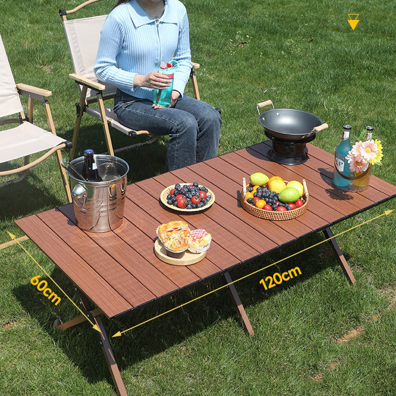 Outdoor folding table camping picnic folding table outdoor egg roll table