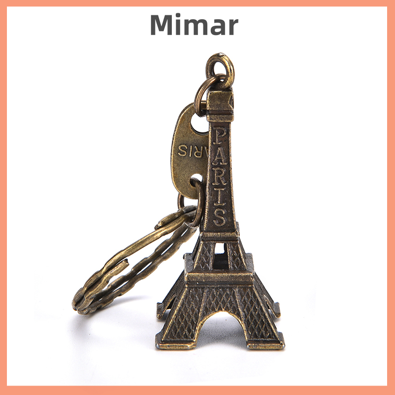 🔥🔥🔥【Fast Shipping】 Paris Retro Mini Eiffel Tower Model Cute Keychain Keyfob Eiffel Tower Figurines Eiffel Tower Keychain