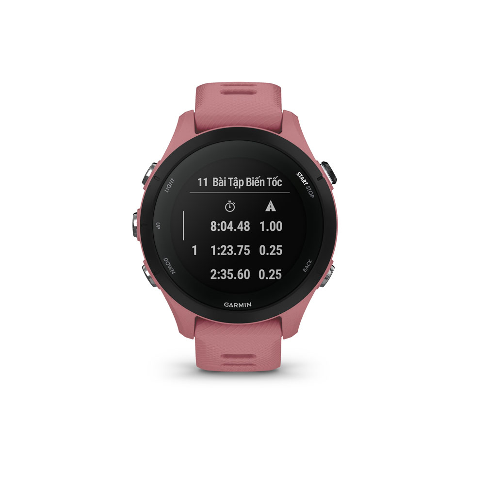 Đồng hồ Thông Minh Garmin Forerunner 255S Basic GPЅ (Light Pink/ Power Grey) - Hàng Chính Hãng