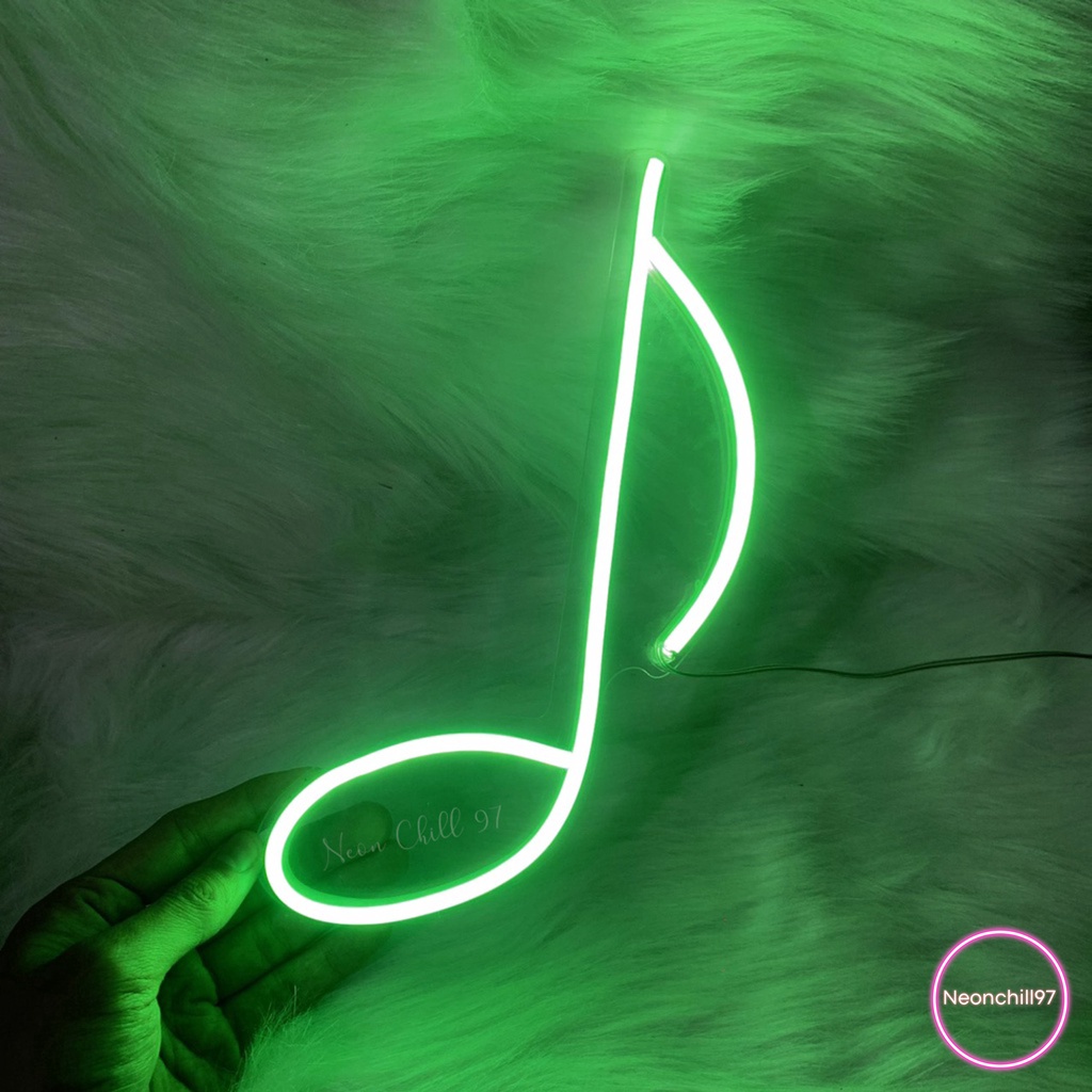 Đèn neon nốt nhac, Neonchill97,27 x 15 cm, Đèn neon trang trí