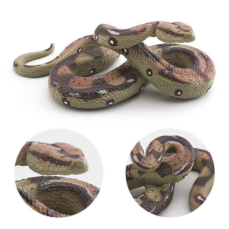 Simulated Python Solid Wild Animal Biological Model Rubber Snake ...