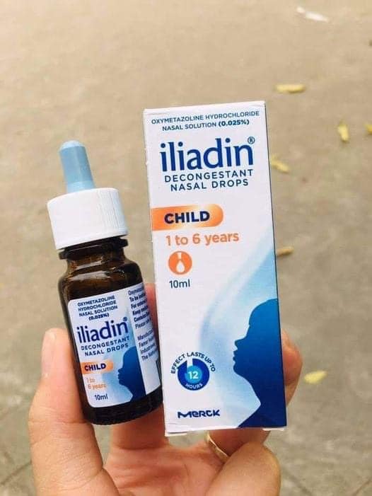 Nhỏ mũi iliadin 5ml - 10ml cho bé