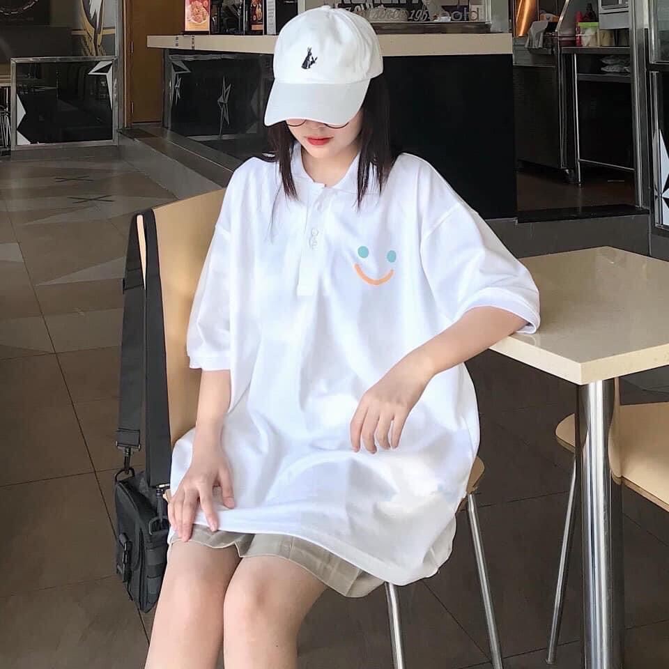 Áo Polo Nam Nữ Form Rộng In Ikon Mặt Cười Siêu Đáng Yêu Cool Ngầu Chất Thun Siêu Chất Lượng Mềm Mát Phong Cách Trẻ Trung Năng Động Cá Tính TTQ0169