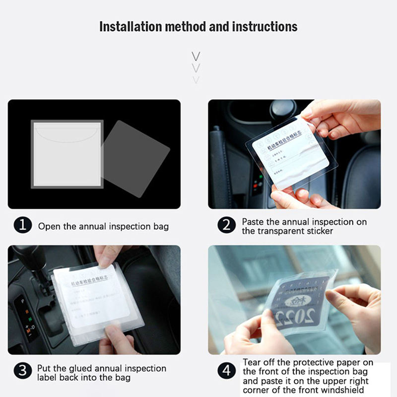 Car Styling Insurance Stickers Tear-free Bag  Car Windshield ESD Sticker YUYIN. 