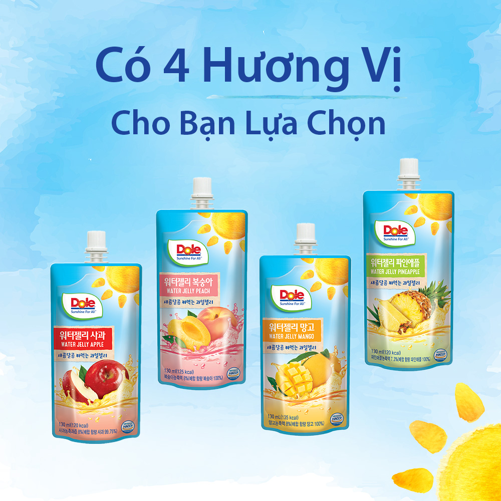 [MUA 2 GIẢM 9%][VOUCHER 50K ĐƠN 209K]Nước Xoài Ép Thạch Dole (130ml)