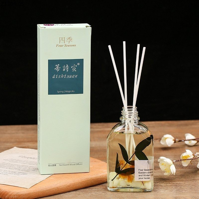Hộp tinh dầu thơm phòng thiên nhiêt 100ml phát sáng ban đêm - nước hoa thơm phòng có que khuếch tán hương thơm