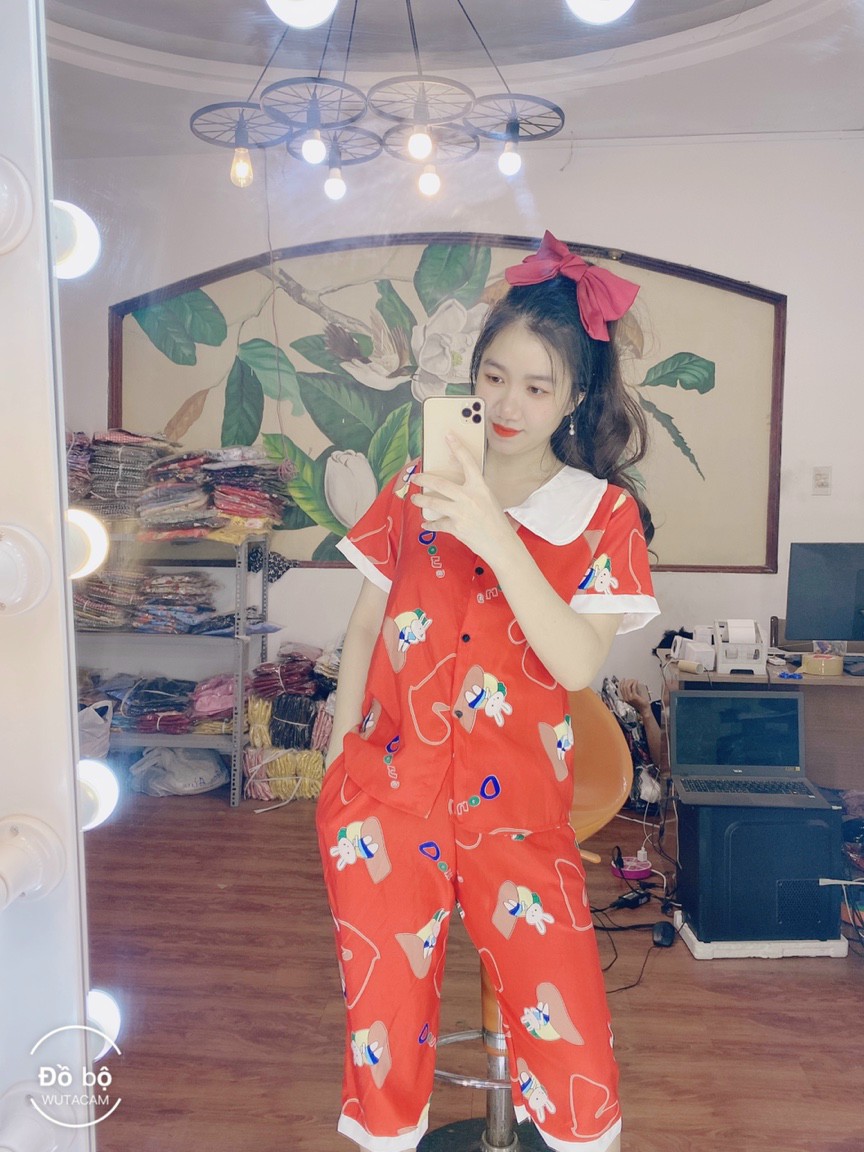 (GIÁ SỐC) Đồ bộ lửng lụa mặc nhà