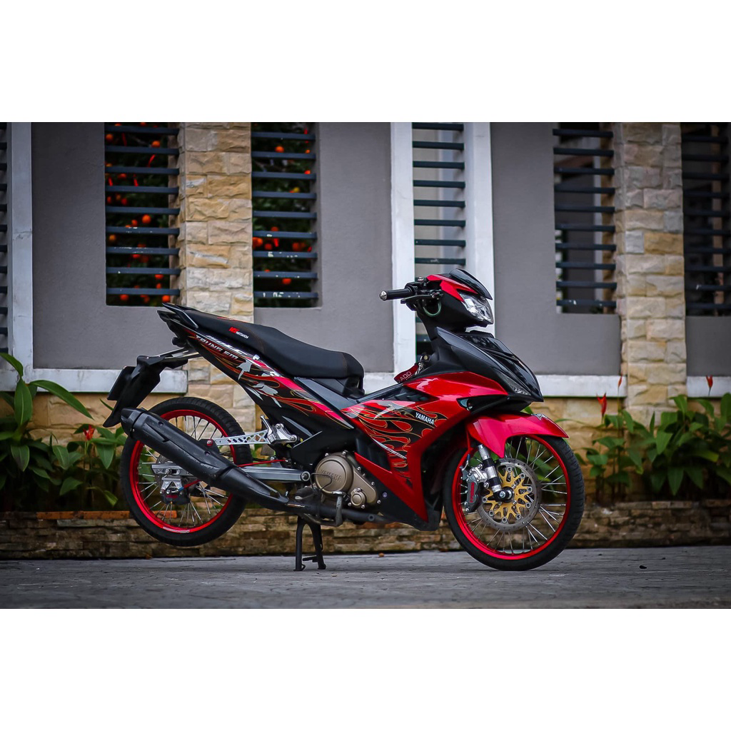 Tem rời Exciter 150 đỏ đen - mẫu lửa 2023