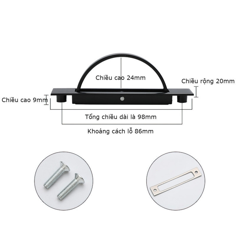 Ay nắm âm xoay bán nguyệt -gl314