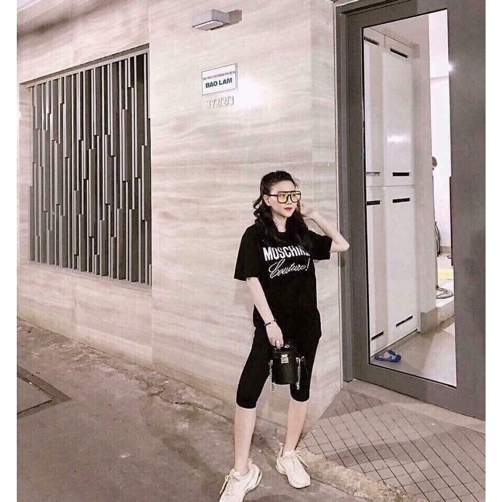 Quần legging nữ cuộn hồng, quần dáng ngố