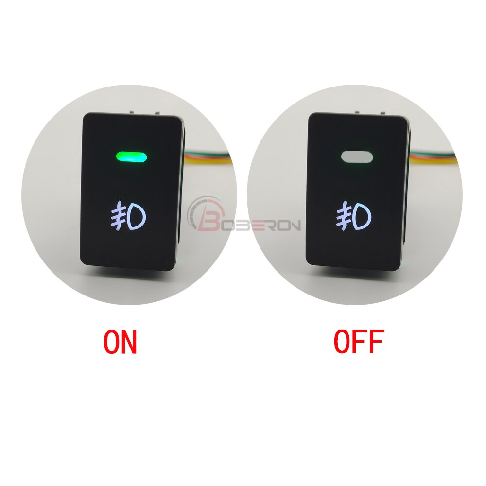 Car Wing Rearview Mirror Control Switch LED Power DRL Switch Button For Honda CRV