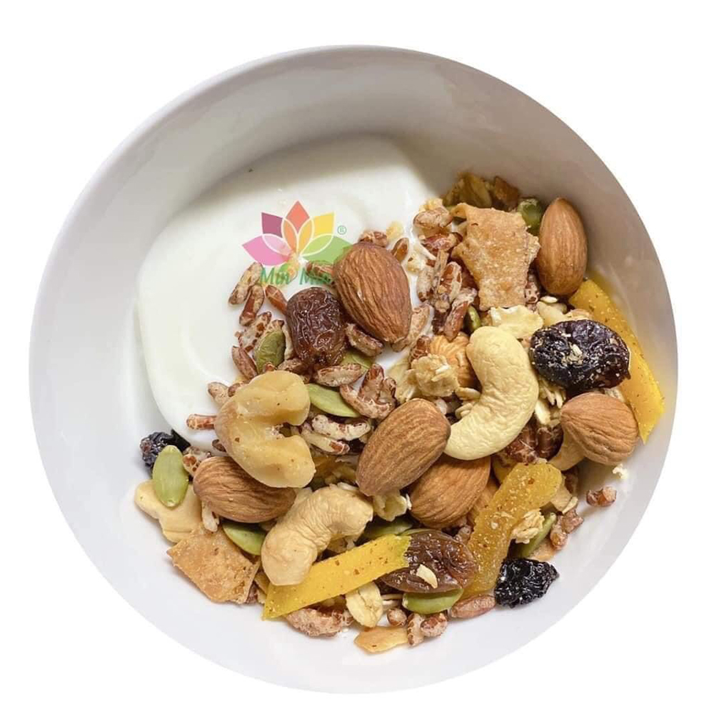 NGŨ CỐC HẠT GRANOLA MINMIN HỘP 500gr
