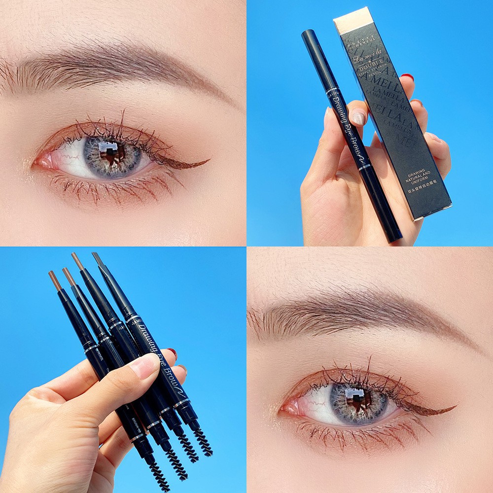 Chì Kẻ Mày 2 Đầu Lameila Double Effect Không Thấm Nước