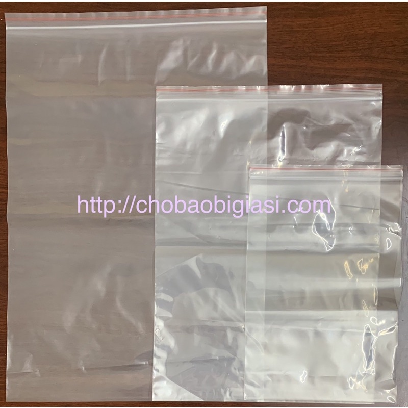 {1 kg/ size} Túi zipper chỉ đỏ loại tốt, dày dặn, chắc chắn (có đủ size)