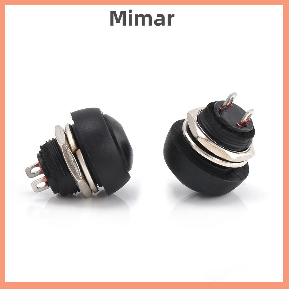 🔥🔥🔥【Fast Shipping】 5Pcs Black 12mm Waterproof Momentary ON OFF Push Button Mini Round Switch Hot Sale
