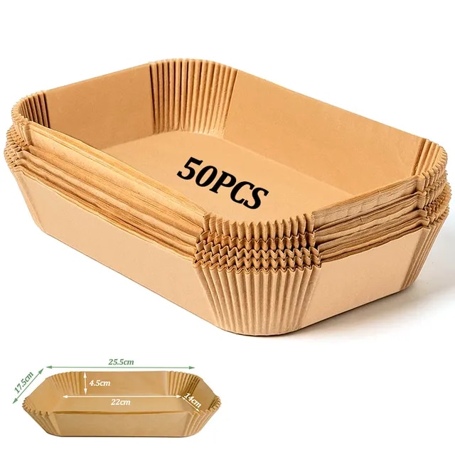 Air Fryer Paper Non- Kitchen Baking Airfryer Mat Oilproof -Wave Barbecue Pad Baking Paper Liner Accessories