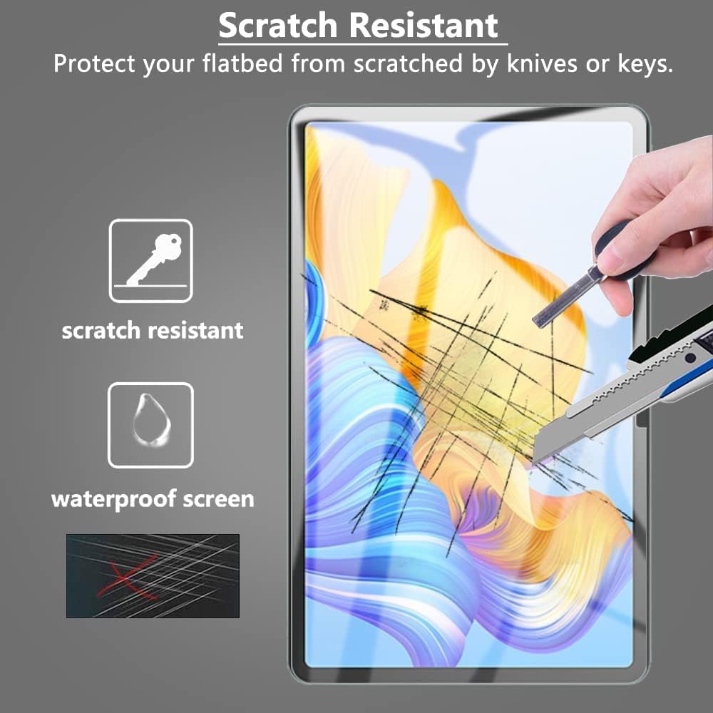 Tempered Glass Screen Protector For Honor Pad 8 HD Clear 12 Inch Explosion-proof Tablet Screen High Hardness Anti-scratch Anti-fingerprint Bubble-Free Protective Film For Honor Pad 8.