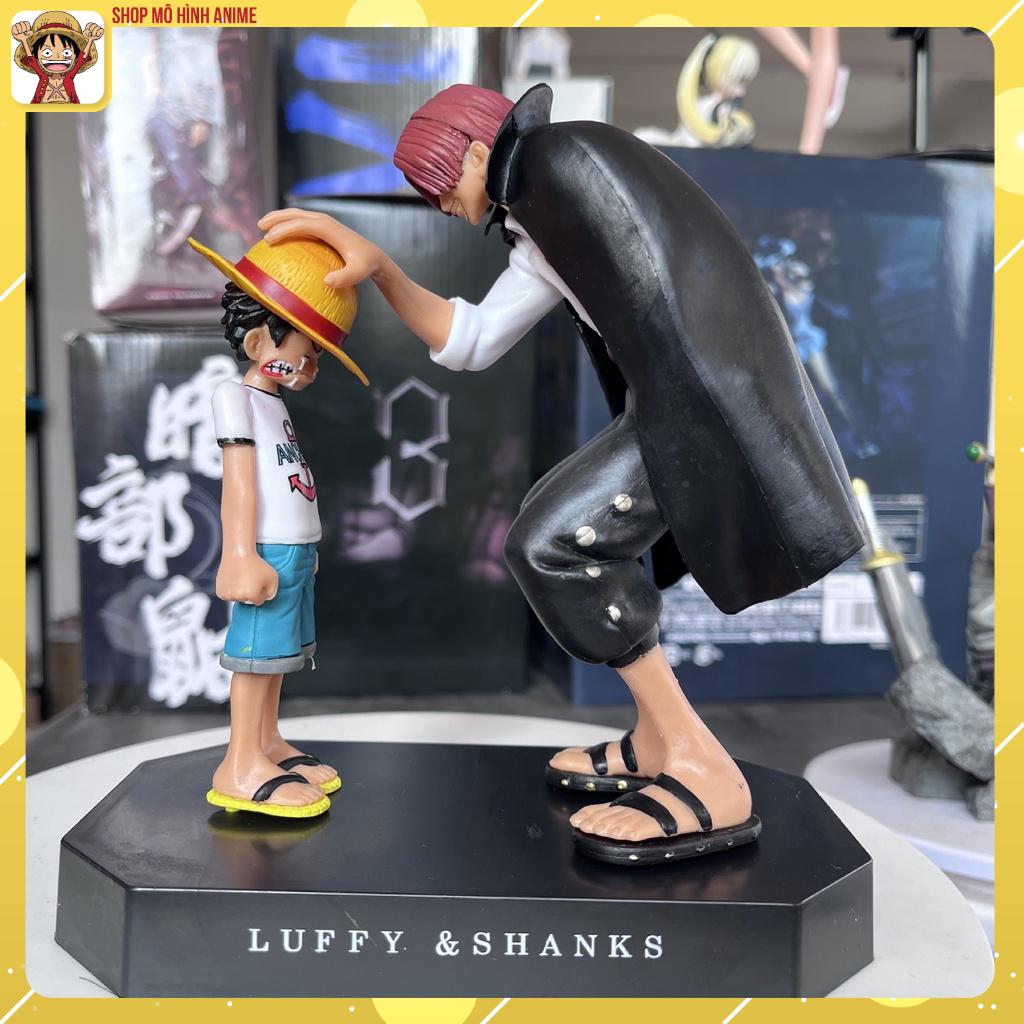 Mô hình luffy shanks tóc đỏ trong truyện đảo hải tặc one piece mô hình cao 18cm tượng figure - onepiece
