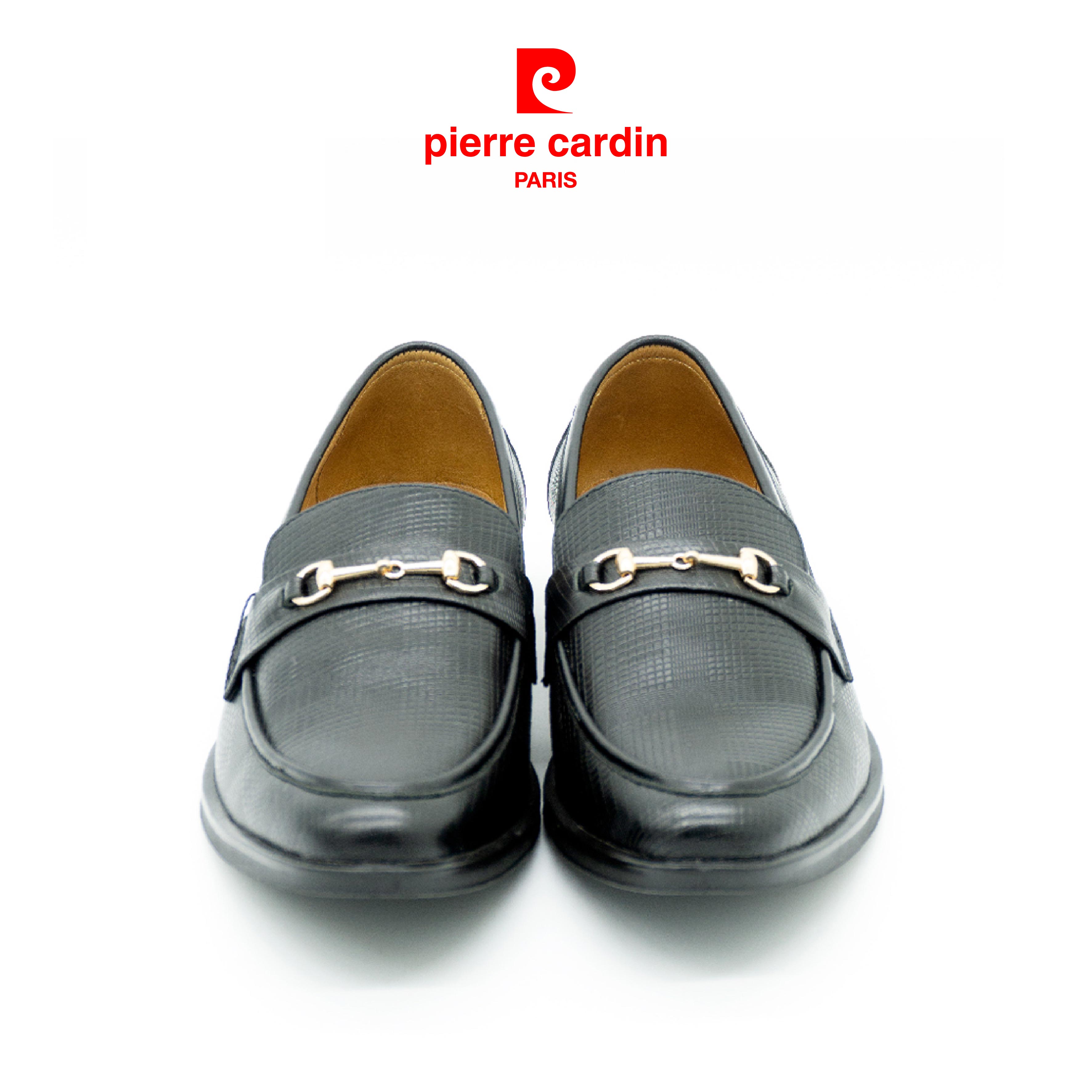 Pierre Cardin Men's Loafers, High-Quality Imported Genuine Cowhide Leather, Anti-Slip Rubber Sole, Metal Buckle Highlight - Pcmfwl 700
