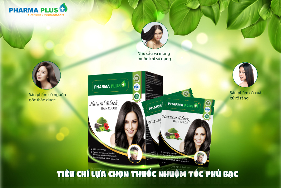 Nhuộm tóc thảo dược Pharma Plus