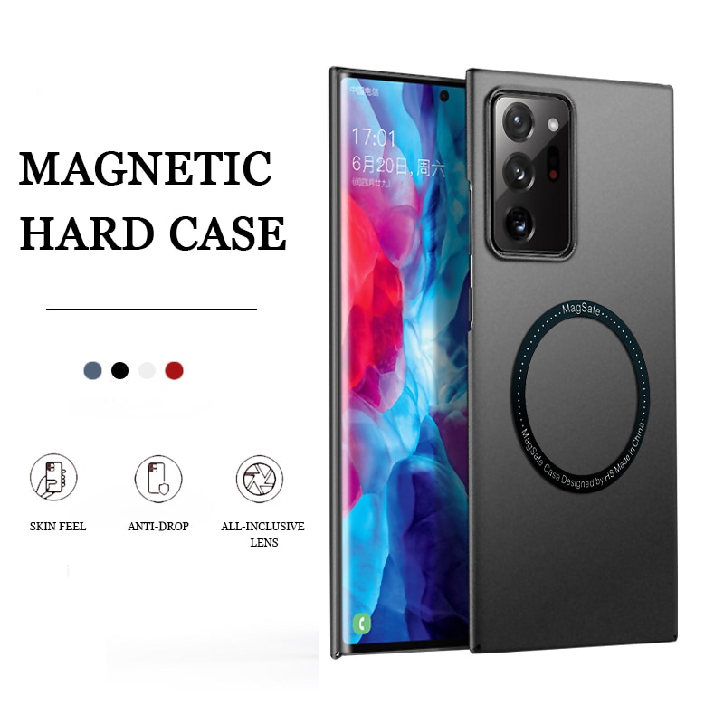 Magnetic Phone Case For Samsung Galaxy Note 20 Ultra 10 Plus Lite Note20 Ultra Note10 Plus Case Cover Luxury Hard